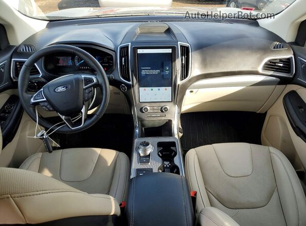 2FMPK4K96NBA35865 2022 FORD EDGE Black Առջևի վահանակի տեսք