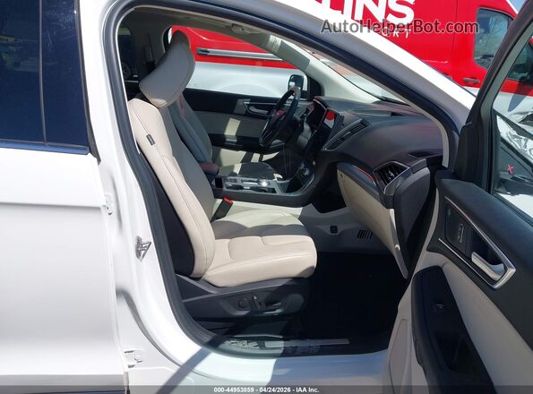 2FMPK4K97MBA19107 2021 FORD EDGE White Vista interior delantera