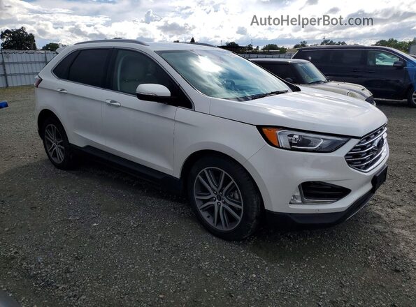 2FMPK4K98LBB39092 2020 FORD EDGE White Front right