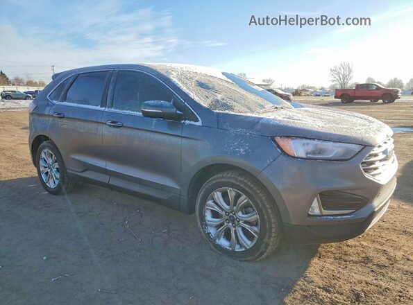 2FMPK4K9XMBA14726 2021 FORD EDGE Gray Առջևի աջ