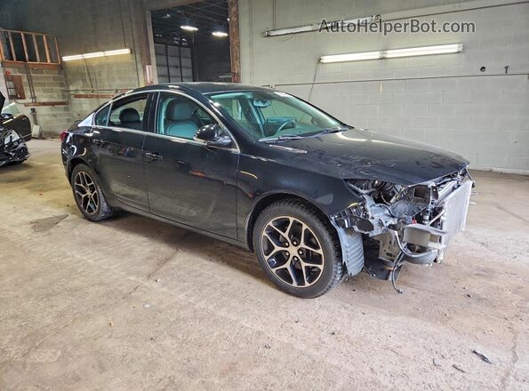 2G4GL5EX5H9195082 2017 BUICK REGAL Black Передня права чверть