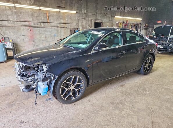 2G4GL5EX5H9195082 2017 BUICK REGAL Black Передня ліва чверть
