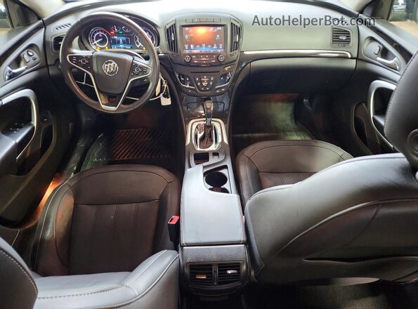 2G4GL5EX5H9195082 2017 BUICK REGAL Black Вид панелі приладів