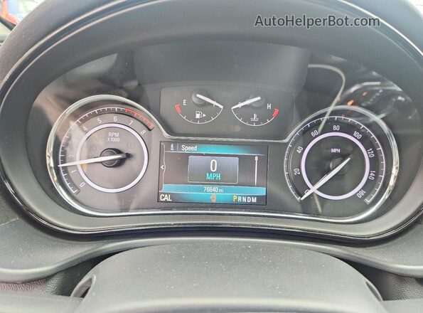 2G4GP5EXXG9150898 2016 BUICK REGAL White ხელსაწყოთა პანელის ხედი