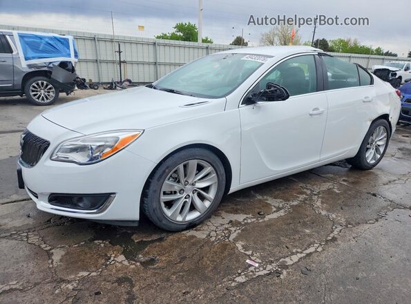 2G4GP5EXXG9150898 2016 BUICK REGAL White წინა მარცხენა ხედი სამი მეოთხედიდან