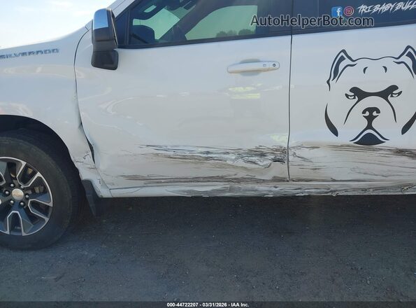 2GCUDDED1P1118498 2023 CHEVROLET SILVERADO White Widok z przodu