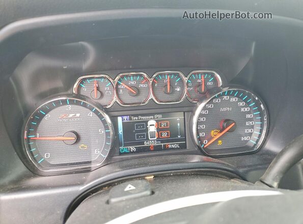 2GCVKREC3J1108285 2018 CHEVROLET SILVERADO Белый Вид щитка приборов