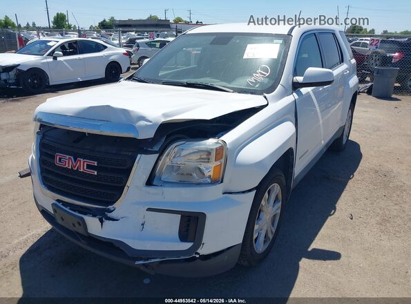 2GKALMEKXH6338848 2017 GMC TERRAIN Белый Передняя левая четверть