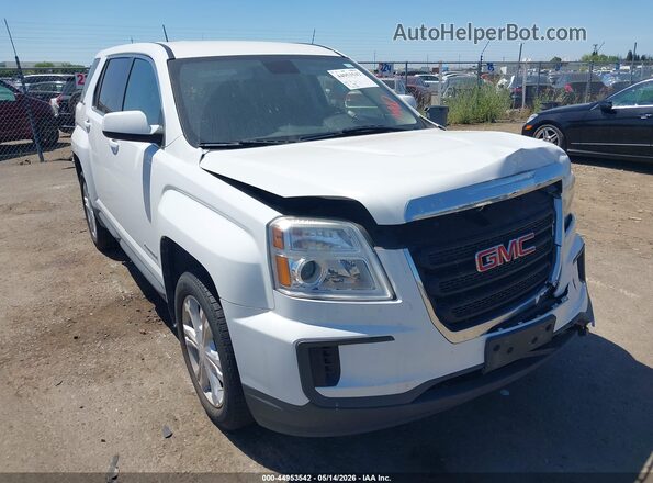 2GKALMEKXH6338848 2017 GMC TERRAIN Белый Передняя правая четверть