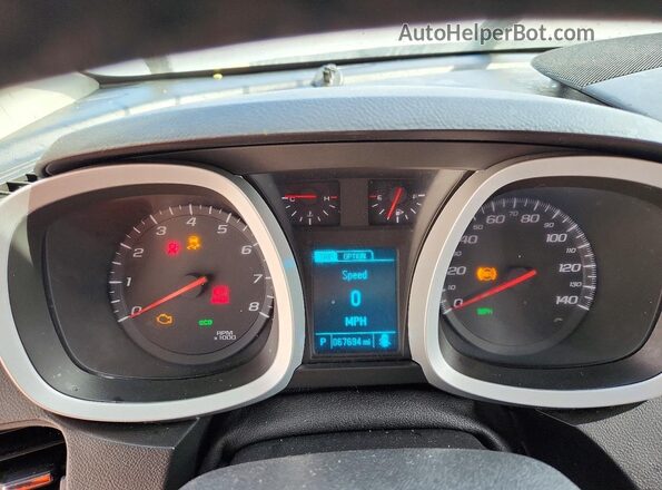 2GNALCEK4H6267997 2017 CHEVROLET EQUINOX Серебряный Вид щитка приборов