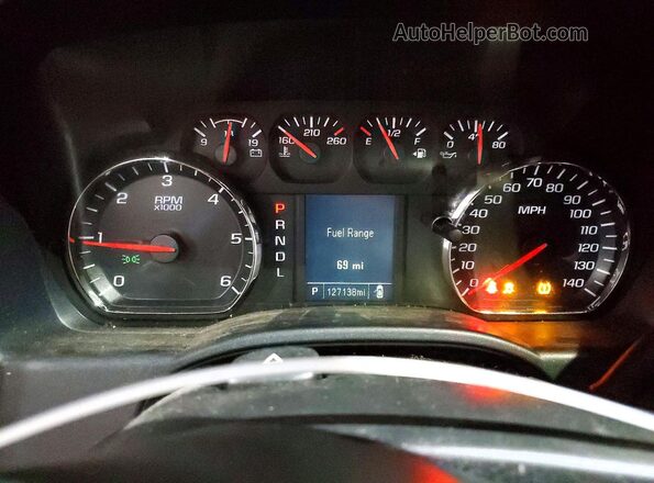 2GTV2LEC6K1235367 2019 GMC SIERRA Black Вид щитка приладів