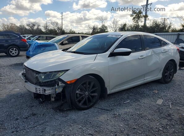 2HGFC1F72MH705025 2021 HONDA CIVIC Белый Передняя левая четверть