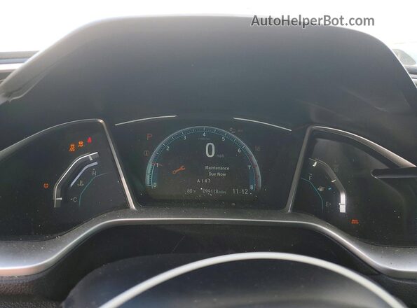 2HGFC1F72MH705025 2021 HONDA CIVIC Белый Вид щитка приборов