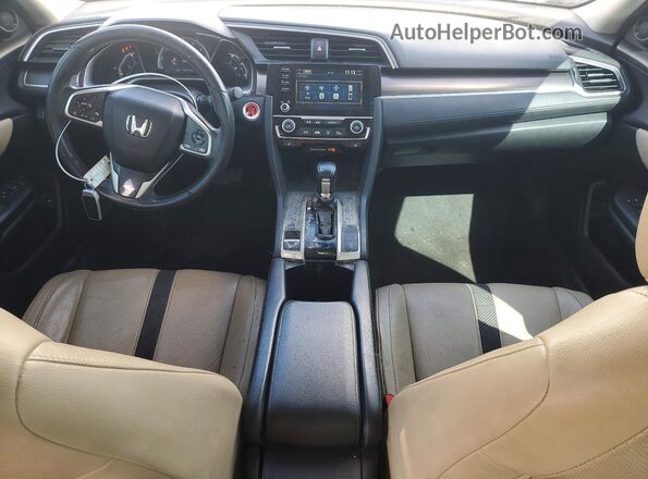 2HGFC1F72MH705025 2021 HONDA CIVIC Белый Вид панели приборов