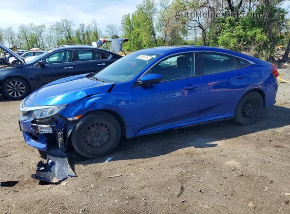 2HGFC2F55JH604643 2018 HONDA CIVIC Синий Передняя левая четверть