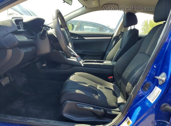 2HGFC2F55JH604643 2018 HONDA CIVIC Синий Вид салона спереди