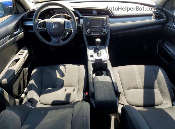 2HGFC2F55JH604643 2018 HONDA CIVIC Синий Вид панели приборов
