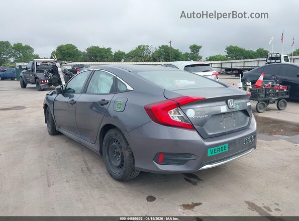 2HGFC2F60LH554312 2020 HONDA CIVIC Серый Задняя левая четверть