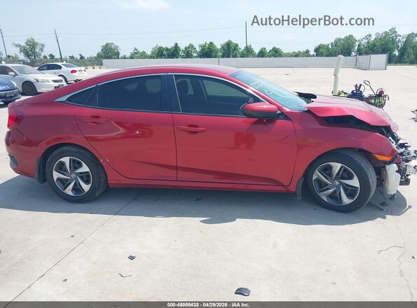 2HGFC2F60LH563608 2020 HONDA CIVIC Красный Вид задней части салона