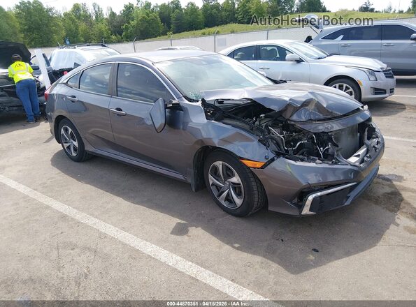 2HGFC2F61LH501909 2020 HONDA CIVIC Gray Przód prawy