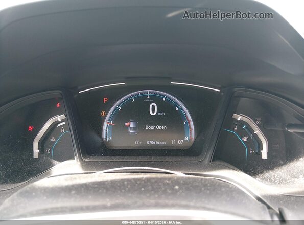 2HGFC2F61LH501909 2020 HONDA CIVIC Gray Widok tylnych siedzeń