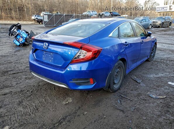 2HGFC2F65KH554157 2019 HONDA CIVIC Blue უკანა მარჯვენა