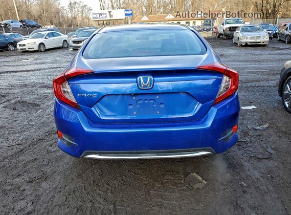 2HGFC2F65KH554157 2019 HONDA CIVIC Blue უკანა ხედი