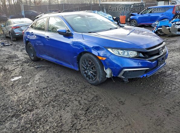 2HGFC2F65KH554157 2019 HONDA CIVIC Blue წინა მარჯვენა