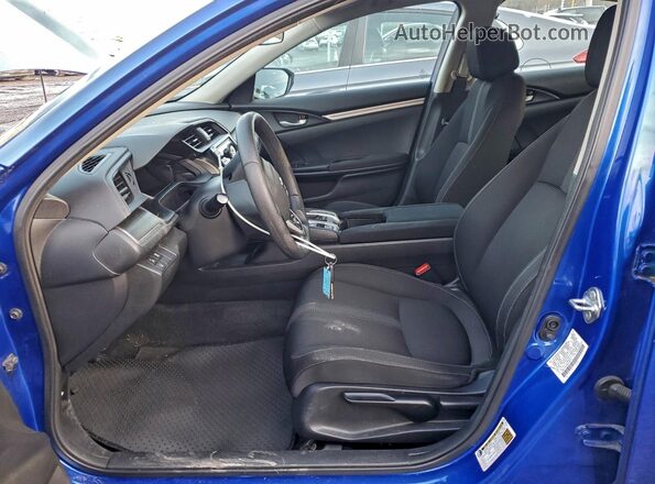 2HGFC2F65KH554157 2019 HONDA CIVIC Blue წინა სალონის ხედი