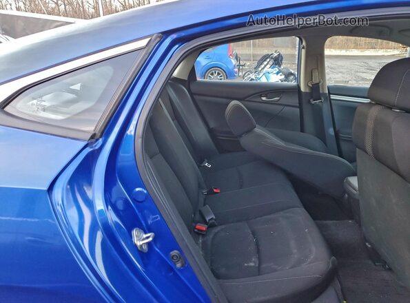 2HGFC2F65KH554157 2019 HONDA CIVIC Blue უკანა სავარძლების ხედი
