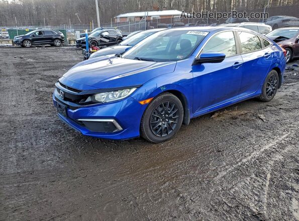 2HGFC2F65KH554157 2019 HONDA CIVIC Blue წინა მარცხენა ხედი სამი მეოთხედიდან