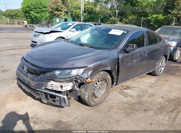 2HGFC2F65MH548166 2021 HONDA CIVIC Gray წინა მარცხენა ხედი სამი მეოთხედიდან