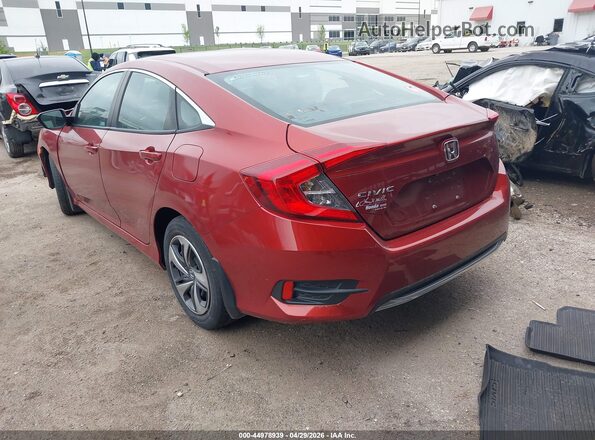 2HGFC2F67LH580261 2020 HONDA CIVIC Красный Задняя левая четверть