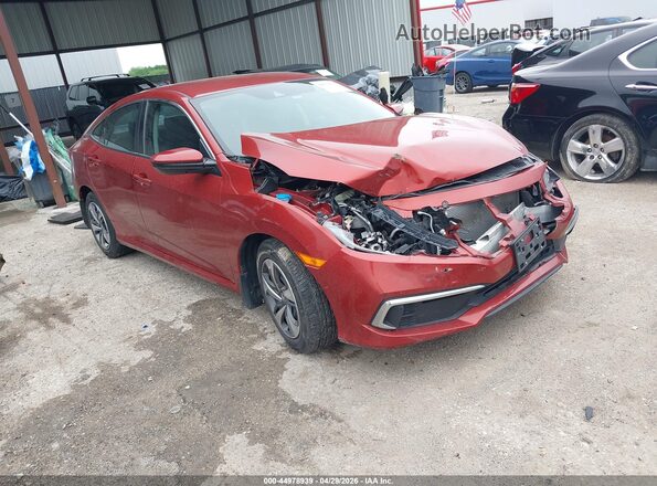2HGFC2F67LH580261 2020 HONDA CIVIC Красный Передняя правая четверть