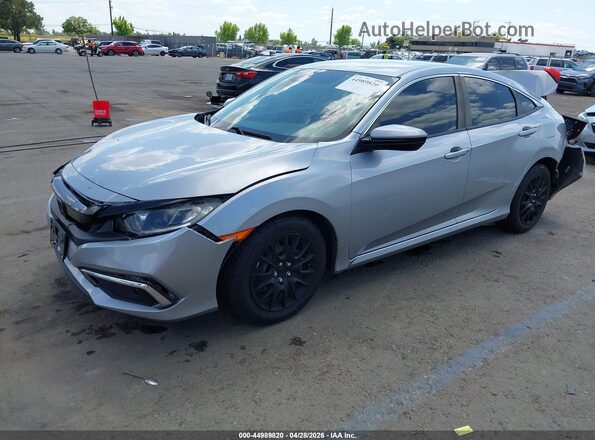 2HGFC2F6XMH524302 2021 HONDA CIVIC Серебряный Передняя левая четверть