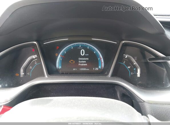2HGFC2F74HH519563 2017 HONDA CIVIC Белый Вид задних сидений