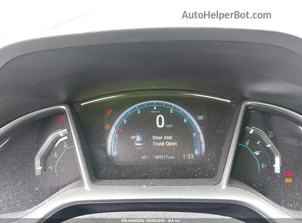 2HGFC2F74JH575170 2018 HONDA CIVIC Black Widok tylnych siedzeń