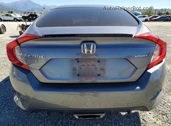 2HGFC2F80LH551069 2020 HONDA CIVIC Charcoal Vista trasera