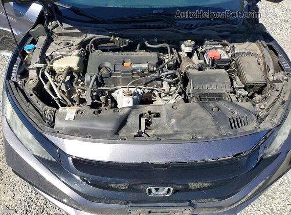 2HGFC2F80LH551069 2020 HONDA CIVIC Charcoal Vista interior trasera