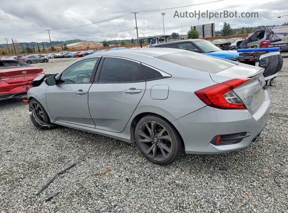 2HGFC2F80LH570950 2020 HONDA CIVIC Silver Հետևի ձախ