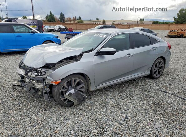 2HGFC2F80LH570950 2020 HONDA CIVIC Silver Առջևի ձախ երեք քառորդ տեսարան