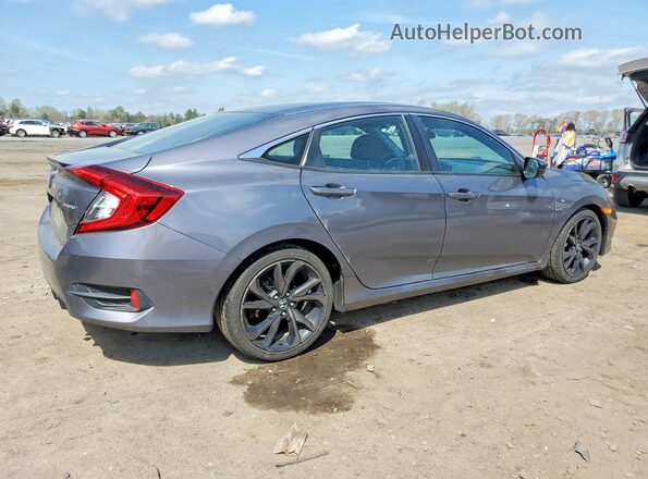 2HGFC2F80LH602523 2020 HONDA CIVIC Серый Задняя правая четверть