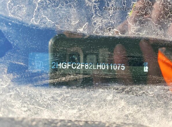 2HGFC2F82LH011075 2020 HONDA CIVIC Gray Շարժիչի բաժամունքի տեսք