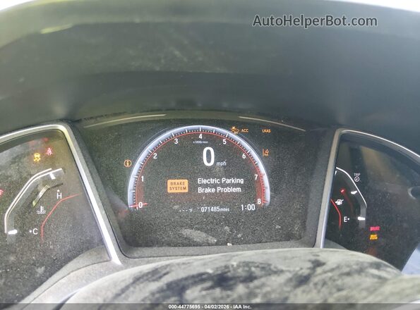 2HGFC2F84LH586357 2020 HONDA CIVIC Gray Widok tylnych siedzeń