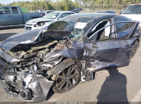2HGFC2F84LH586357 2020 HONDA CIVIC Gray Widok z przodu