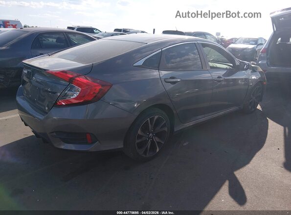 2HGFC2F84LH586357 2020 HONDA CIVIC Gray Tył prawy