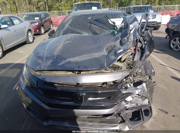 2HGFC2F84LH586357 2020 HONDA CIVIC Gray Widok wnętrza z tyłu