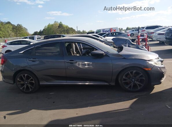 2HGFC2F84LH586357 2020 HONDA CIVIC Gray Widok wnętrza 360 stopni
