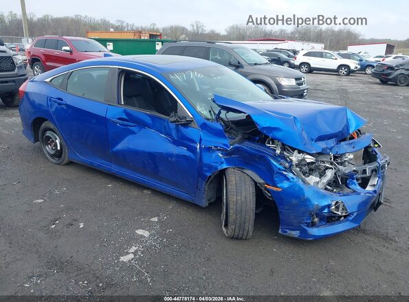 2HGFC2F85JH544776 2018 HONDA CIVIC Синий Передняя правая четверть