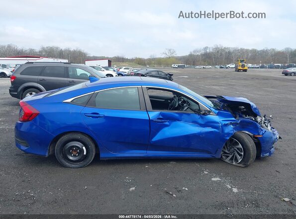 2HGFC2F85JH544776 2018 HONDA CIVIC Синий Вид щитка приборов